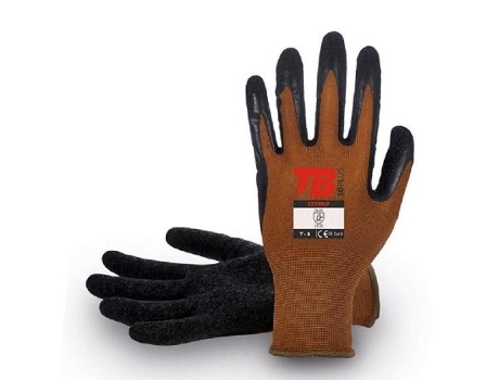 Guante nylon marron palma latex rugoso 320 grip talla 7-10 t/guante talla xl-10