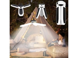 Linterna Solar Led Portátil Recargable, Lámpara De Camping, Resistente Al Agua, Modo Versátil.