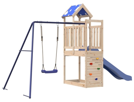 Parque Infantil De Exterior VIDAXL Marrón Madera