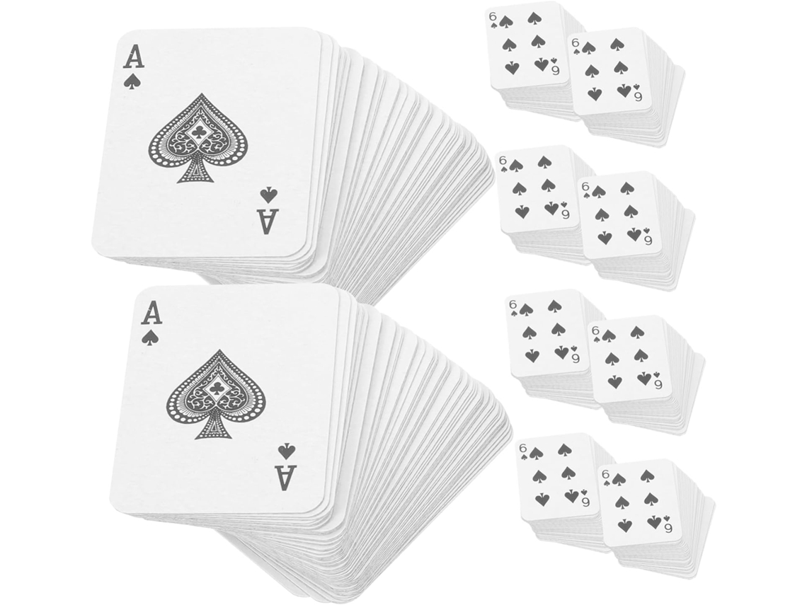 10 Juegos De Cartas En Miniatura, Póker, Diversión Para Viajar Para Adultos Y Niños.