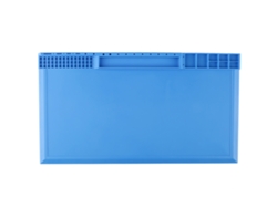 Alfombrilla De Silicona Resistente Al Calor Para Reparación De Teléfonos Móviles, 380 Mm X 210 Mm X 8 Mm, Color Azul.