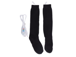 Rebe-1set Calcetines Calefactables De Algodón Inalámbricos Recargables Para Hombres Mujeres Para Exterior Patinaje Esquí Caza Pesca
