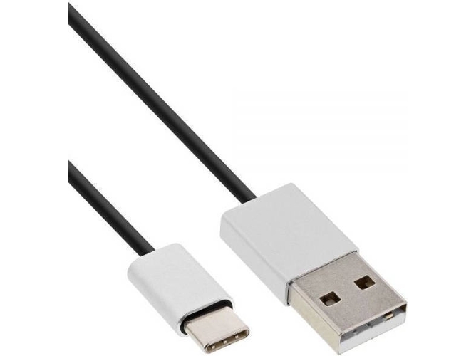 Cable USB INLINE (USB-C - USB-C - 5 m - Negro)
