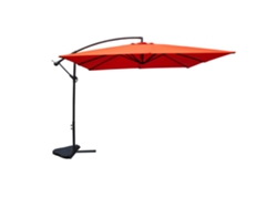 Solenzara Sombrilla  Terracota Desplazada Cuadrada 3 X 3 M