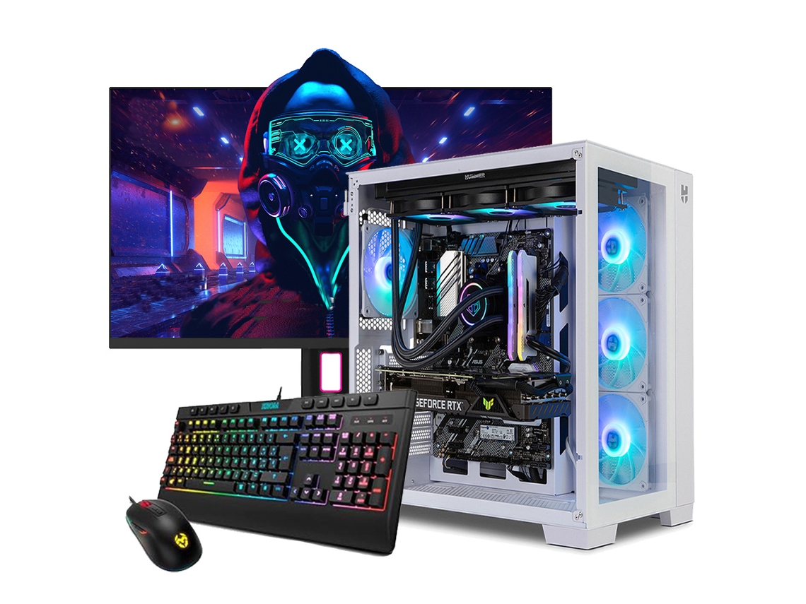 PC de escritorio para juegos Neo (Intel Core Ultra i5 245kF, 32 GB de RAM, 1 TB de pantalla, 27″ FullHD, RTX 5070, Windows 11)