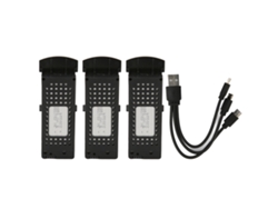 3 baterias de lítio 3,7 V 1800 mAh para drones de controle remoto SG S6 G6 Q6 Quadcopter