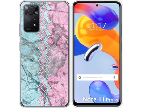 Carcasa Xiaomi Redmi Note 11 Pro TUMUNDOSMARTPHONE Dibujos Mármol 08 Multicolor