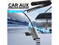 Adaptador Auxiliar Bluetooth 5.1 Con Micrófono Para Estéreo De Coche Y Hogar, Receptor De 3,5 Mm Con Llamadas Manos Libres.