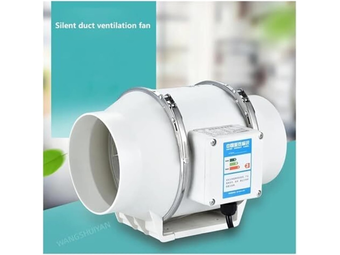 Ventilador Extractor Silencioso En Línea, Conducto De 4 Pulgadas Para Baños