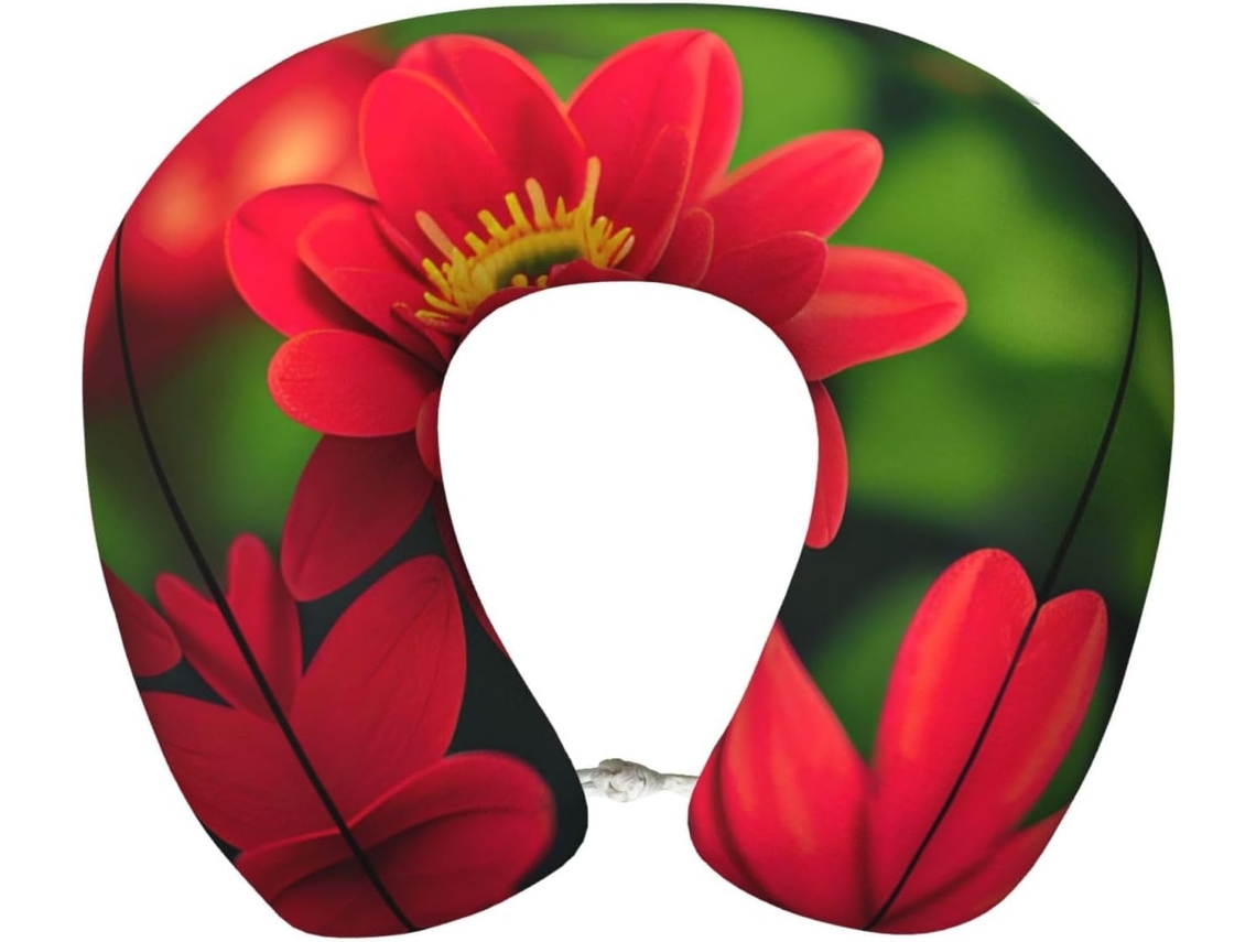 Almohada Viaje Espuma Viscoelástica Poliéster Confort. Soporte Relajación, Fácil