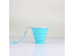 Botella De Agua De Silicona Plegable Para Niños (azul), Taza Telescópica, Ecológica.