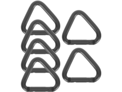 Juego De 6 Mosquetones Triangulares Pequeños Y Ligeros De Aleación De Aluminio Para Escalada Y Salvamento.