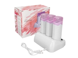 3pcs Kit Depiladora Eléctrica De Cera Portátil Para Viajes, Calentador De Cera, 220v, Plug Eu