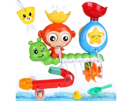 BBLIKE Juguetes de baño para bebés, Juguete de baño de ducha de agua para niños con BAU Puzzle Car Race Track Juguetes de 14 piezas, para niños beb...