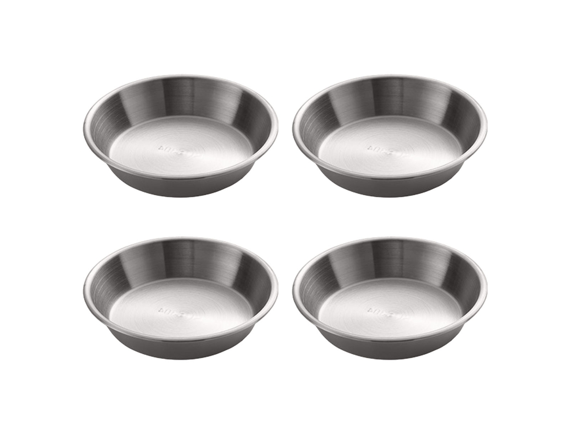 MEOIRUERY 4pcs Cuenco Coreano para Salsa, 2,2cm x 8,1cm, para Sushi, Salsa, Plato para Mojar