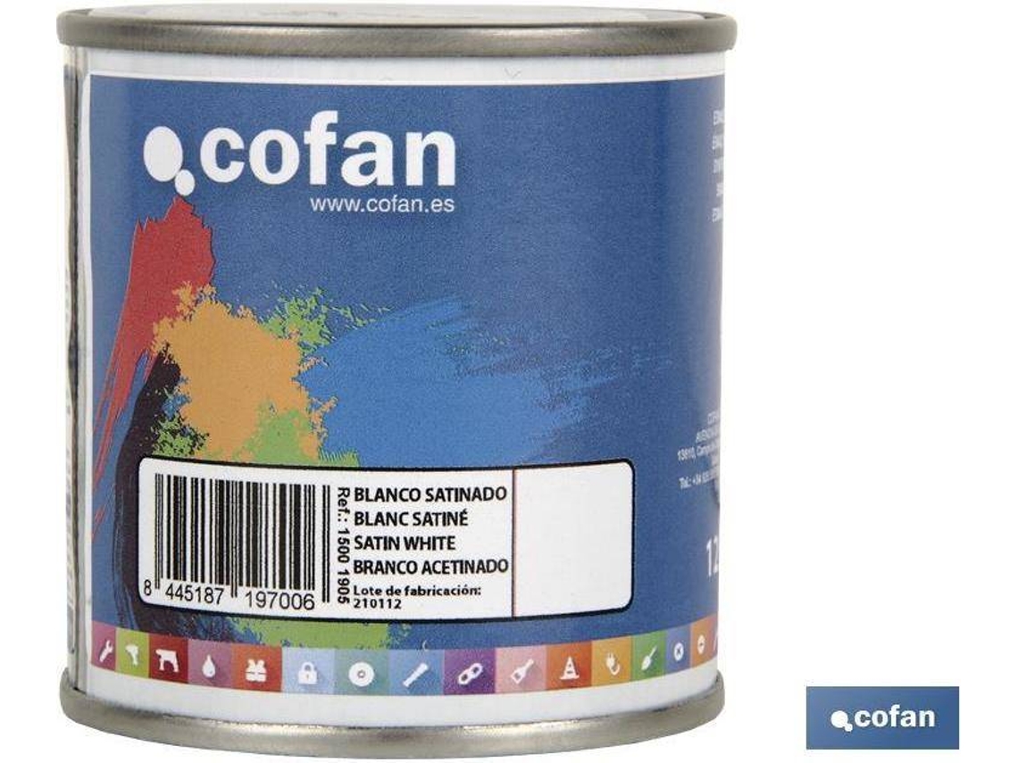 Esmalte Sintético COFAN Blanco Satinado   (125 ml)