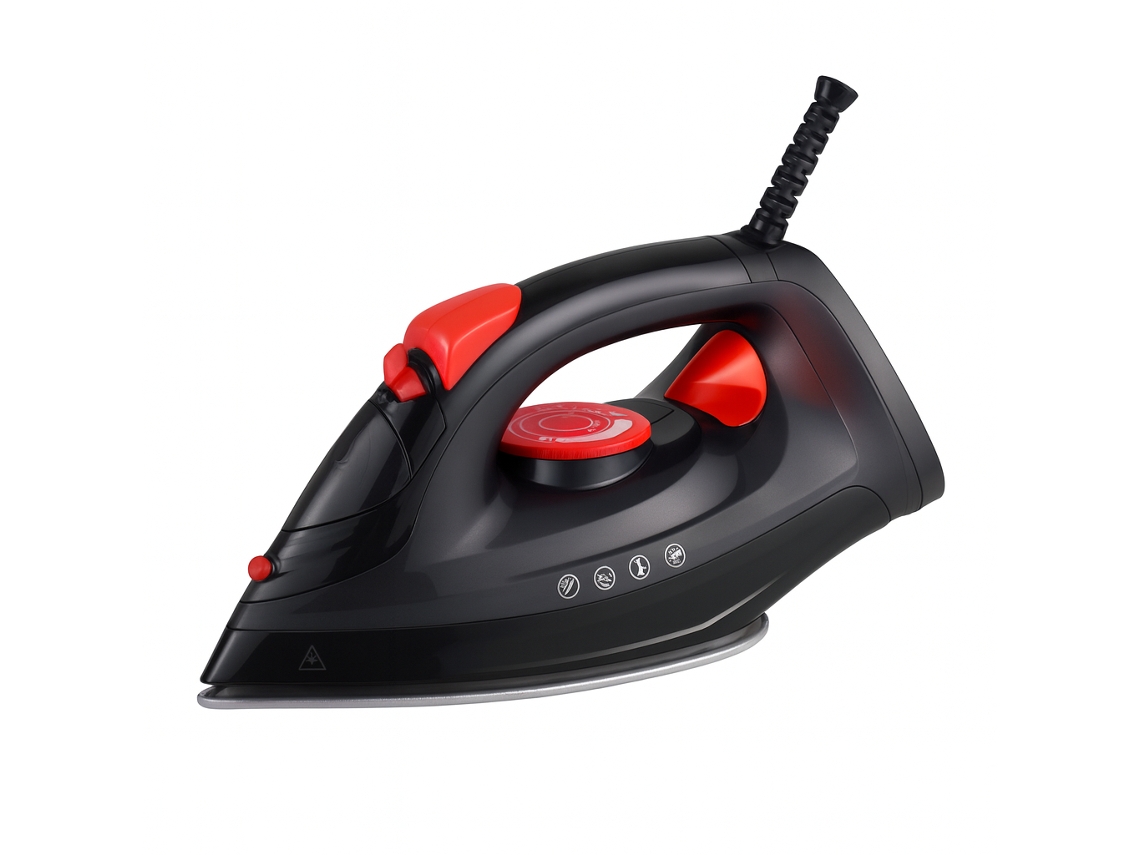 Plancha de vapor 1400 1800w Pritech Kb 096 Negro Rojo