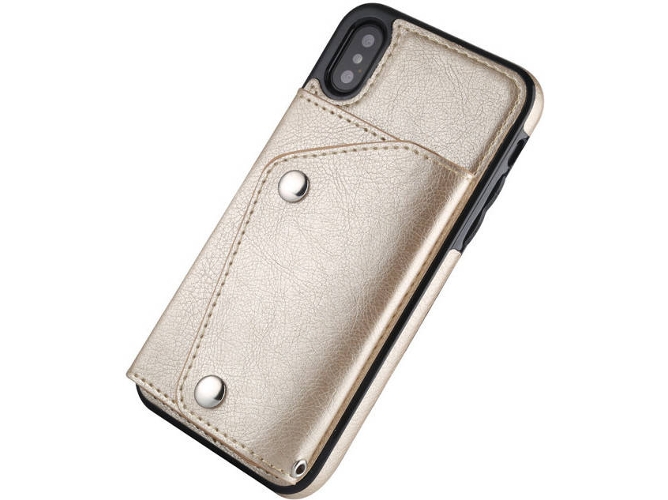 Funda iPhone X WISETONY Bailisheng-137 Dorado