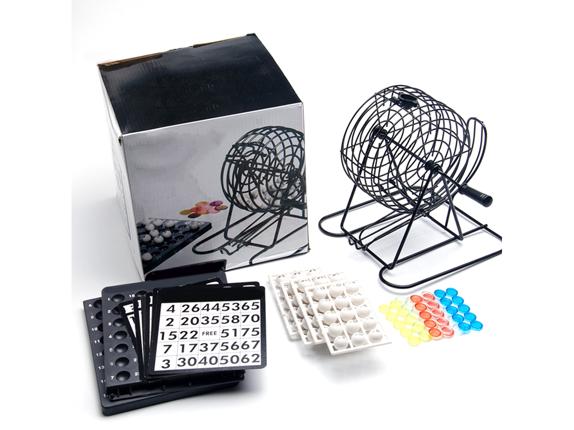 -máquina De Juego De Caja Con Jaula De Metal, Jaula Giratoria Con 75 Bolas Para Fiesta Ktv
