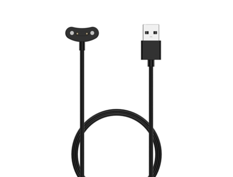 Cable de carga USB con cargador de base magnética para Ticwatch Pro 5, 1 m (negro)