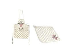 Set Delantal Paño de Cocina (2 pcs)