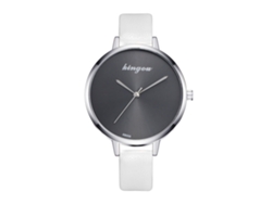 Reloj De Pulsera Analógico De Cuarzo Redondo Zhoulianfa Fashion Para Hombre Y Mujer, Blanco.