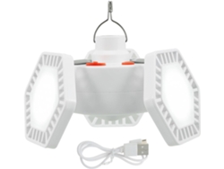 Linterna Led Recargable Con Energía Solar Para Exteriores, Ideal Para Acampar, Senderismo Y Excursionismo - Diseño