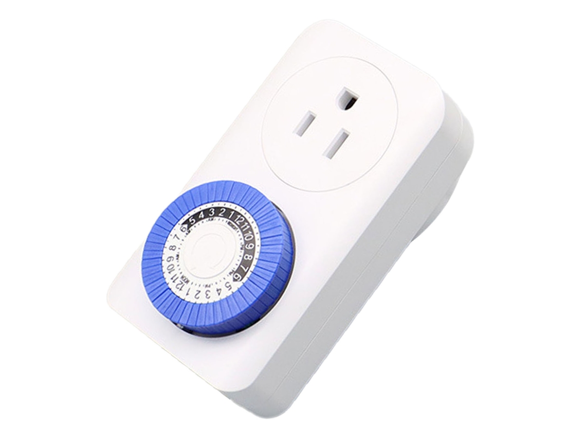 Temporizador mecánico interno programable de 24 horas, mini interruptor eléctrico.