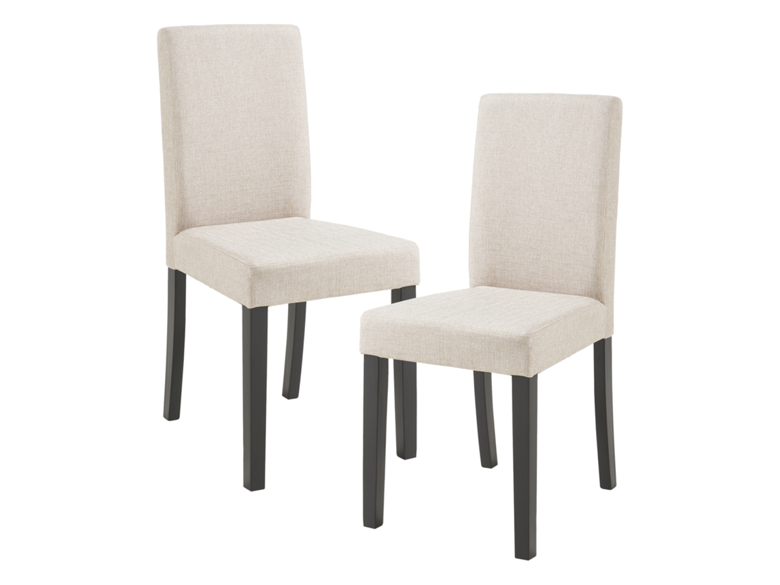Juego de 2 sillas de comedor Hamburg Beige Textiles Pt.casa