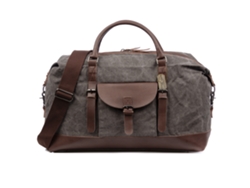 Bolsa de viaje Barbariga. Fabricada en lona de primera calidad combinada con cuero.