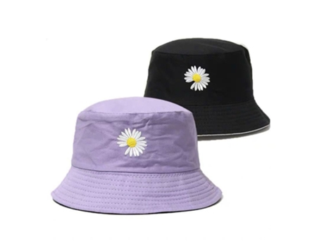 Sombrero De Pescador Para El Sol - Margarita - Negro Púrpura Sombrero De Pescador Para El Sol - Margarita - Negro Púrpura JEIIBRZUI