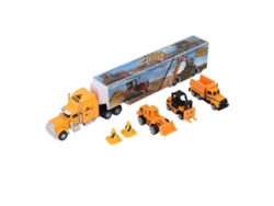 Brinquedo Caminhão Transportador De Engenharia De Liga Com 3 Carros Para Crianças 3-6 Anos
