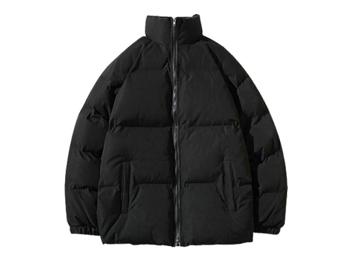 Abrigo De Invierno De Plumas Para Hombre Acolchado Impermeable Ligero Para Ski Viajes Outdoor Negro 2xl