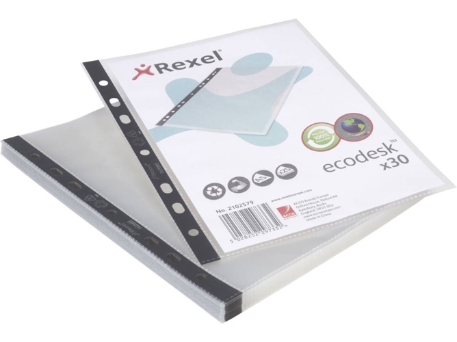 Conjunto de Protectores de Hojas REXEL (A5 - Transparente - Polipropileno)