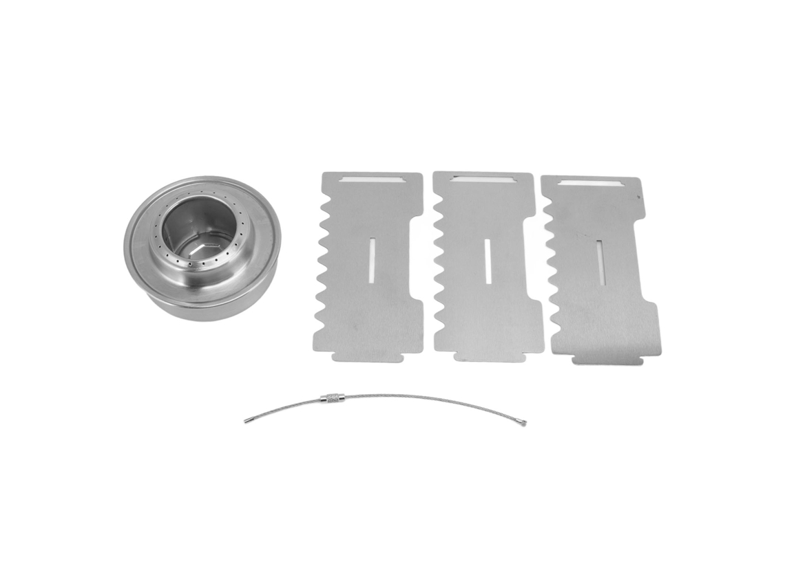 Mini Fogata Portátil De Acero Inoxidable Para Acampar, Hacer Senderismo Y Mochileros.