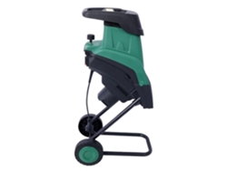 Déchiqueteuse À Bois Électrique 15amp Avec Roues, Broyeur De Jardin Des Déchets Feuilles Et Branches
