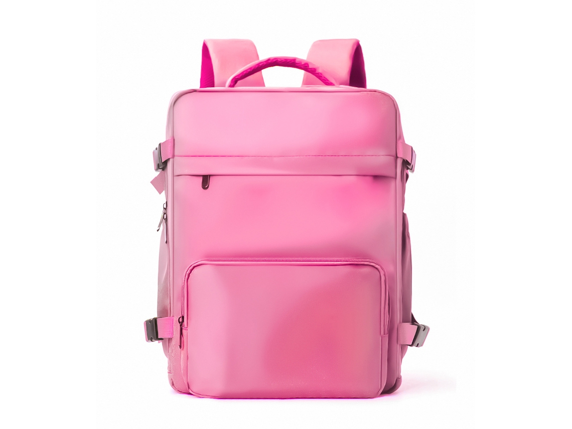 Mochila de viaje con puerto USB, equipaje de cabina homologado, rojo claro, Hexinyigjly