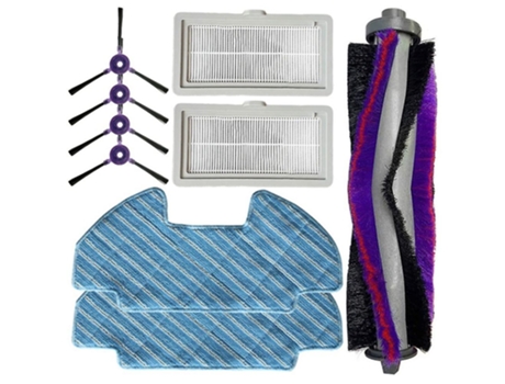 9 peças/conjunto de escova lateral de rolo para substituição do filtro de limpeza para samsung
