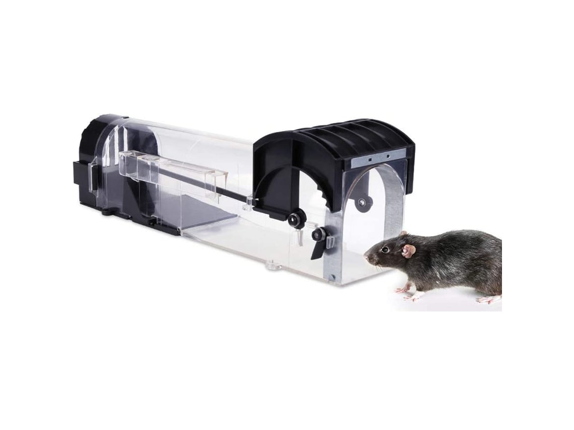 Trampa Humana Reutilizable Para Ratas Y Roedores Con Diseño Sensible Y Transparente.
