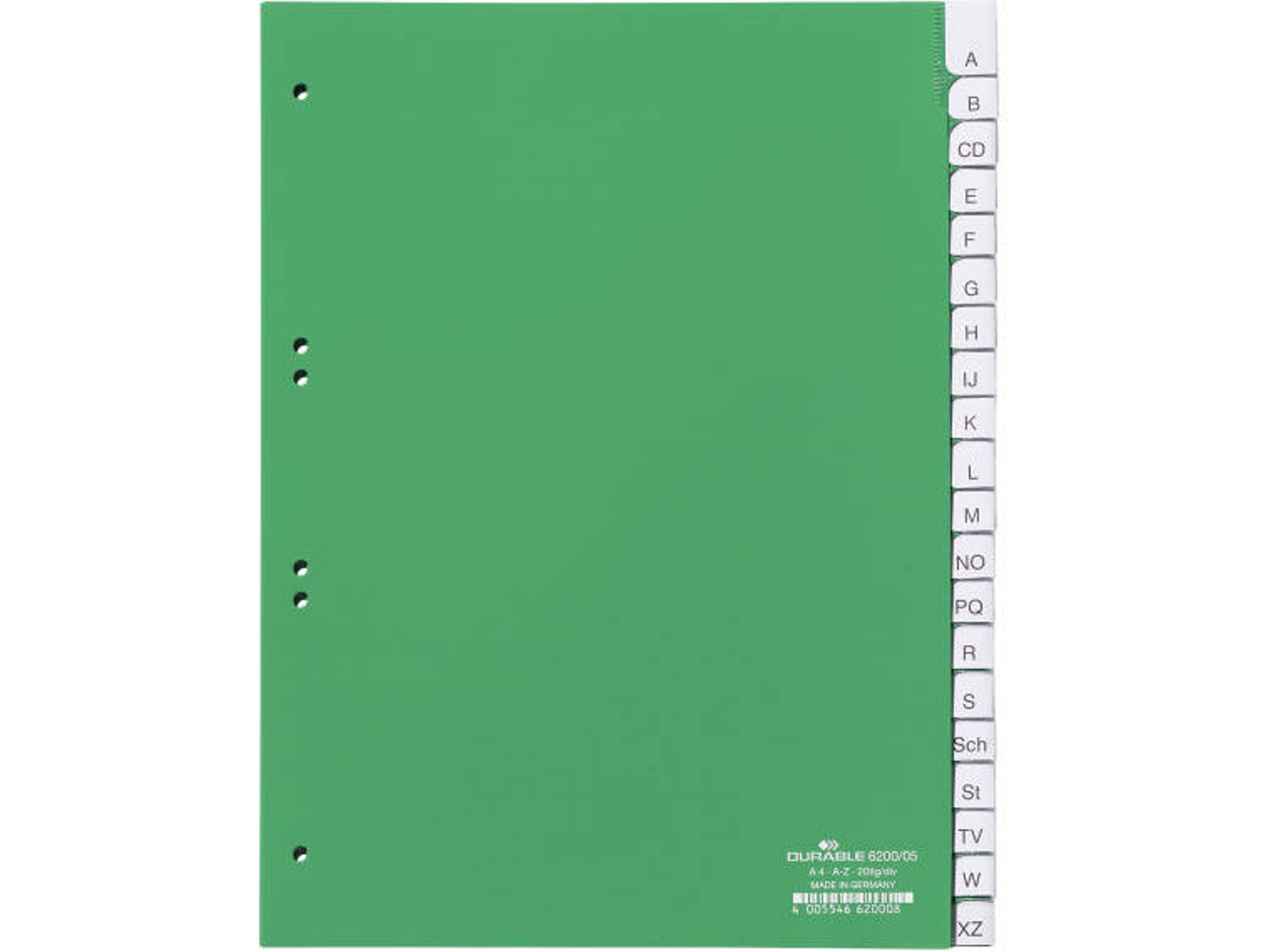 Separador DURABLE (Verde - Polipropileno)