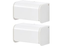 Suporte De Parede Para Escova De Dentes Yarnow, 2 Peças, Com Tampa, Material Abs À Prova D'água, Alta Capacidade, Para