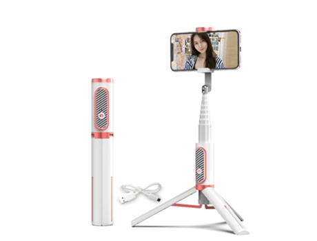 Selfie Stick SLOWMOOSE Recargable Bluetooth para Smartphone Dorado