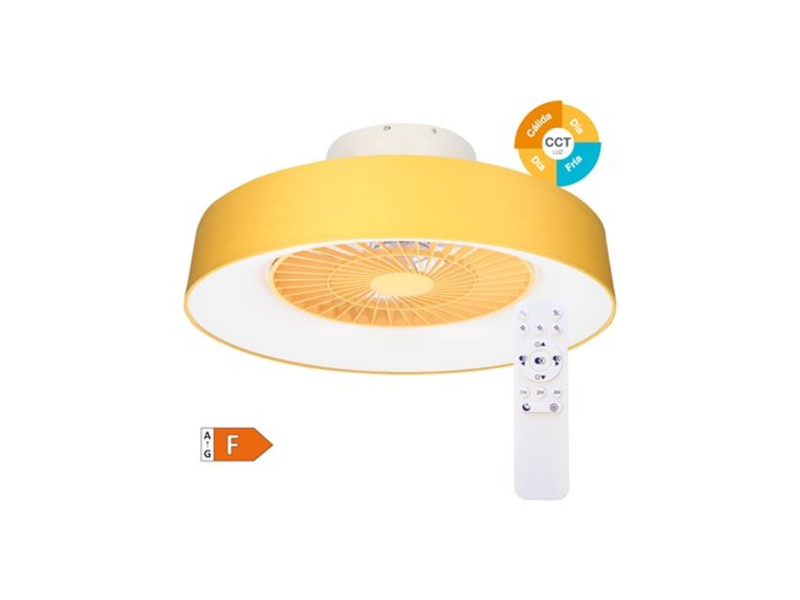 Ventilador de techo Box Fan con mando 22' CCT regulable Beige GSC