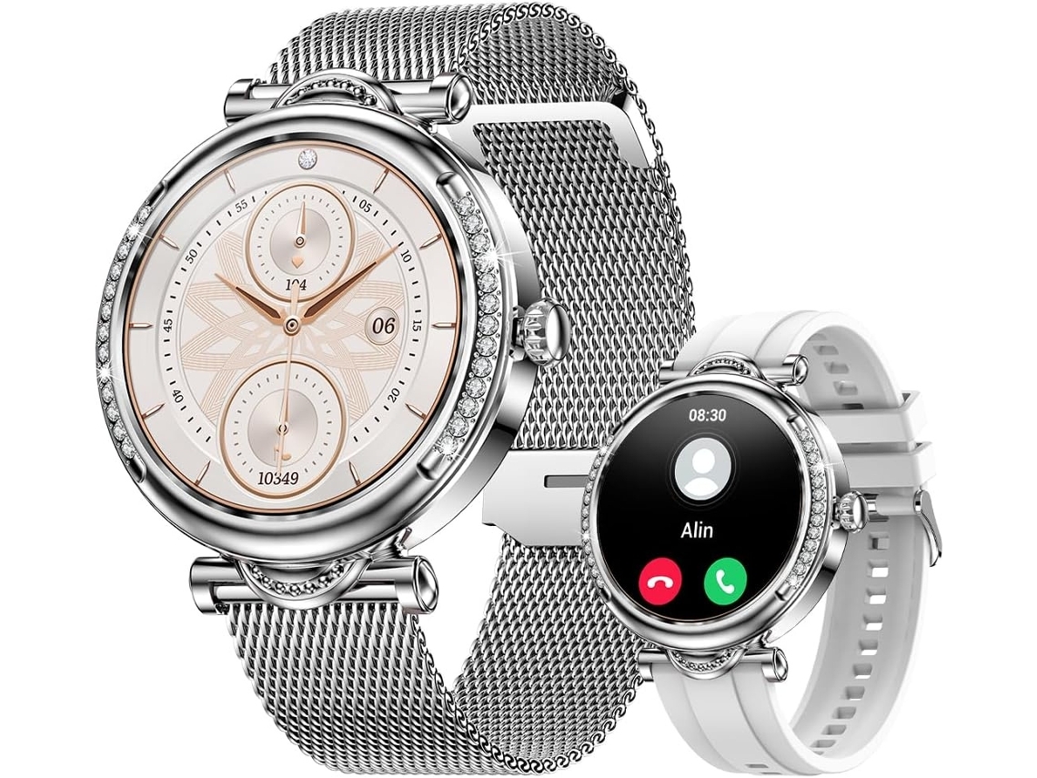 Reloj inteligente Responder/Hacer llamadas 1 27 pulgadas Reloj deportivo para mujer con voz Monitoreo de salud femenino a prueba de agua YEMAESRE