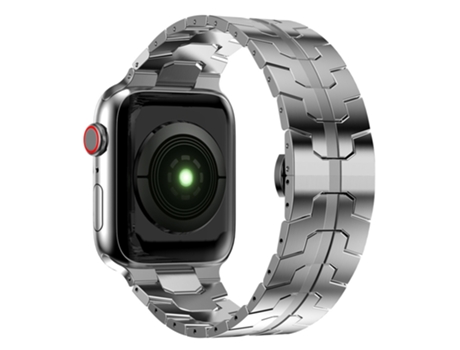 Correa para Smartwatch metal con hebilla de mariposa para Apple Watch Ultra 49 mm y Watch Ultra 2 49 mm / Series 9 y 8 y 7 45 mm / SE 3 y SE 2 y 6 y