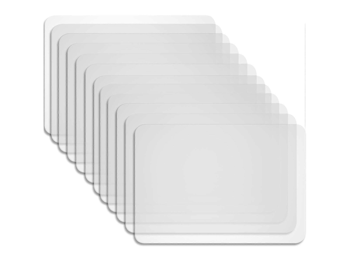 Pack 12 posavasos americanos plástico resistente calor. Ideales para mesas comedor.