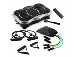 Pack Plataforma Vibratoria Con Altavoz, Mando A Distancia Y Bandas De Resistencia Con Guía De Ejercicios Innovagoods