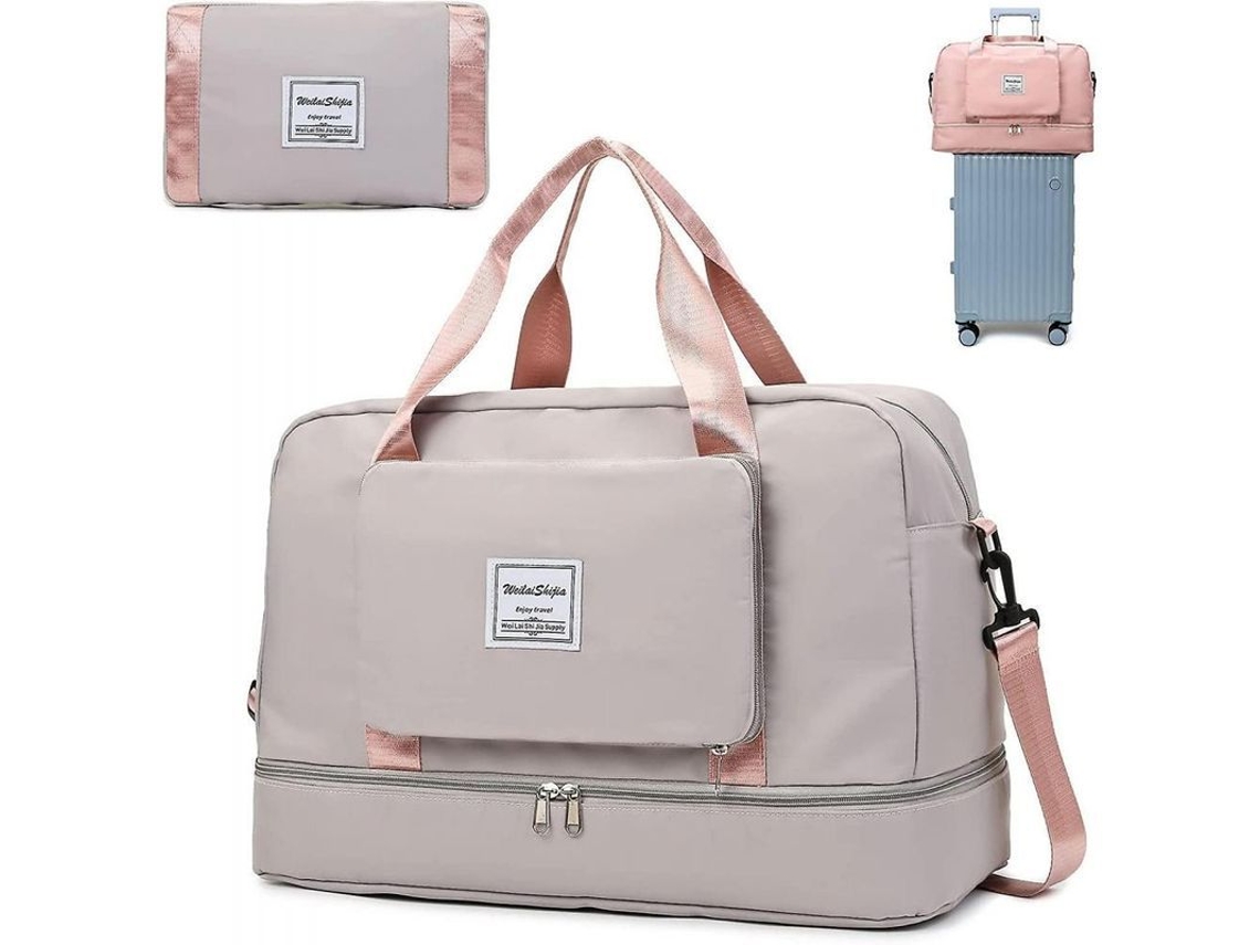 Bolsa Viaje Plegable Knowledee Separación Seco/húmedo Impermeable Gran Capacidad Ylp Caqui