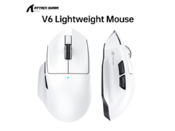 Ratón para juegos MDUG con conexión inalámbrica Bluetooth y base de carga magnética (blanco)