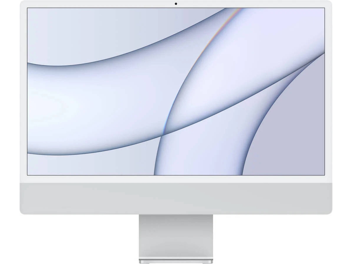 iMac APPLE MGPC3Y/A Plata (24'' - Apple M1 - RAM: 16 GB - 256 GB SSD PCIe - GPU 8-core)